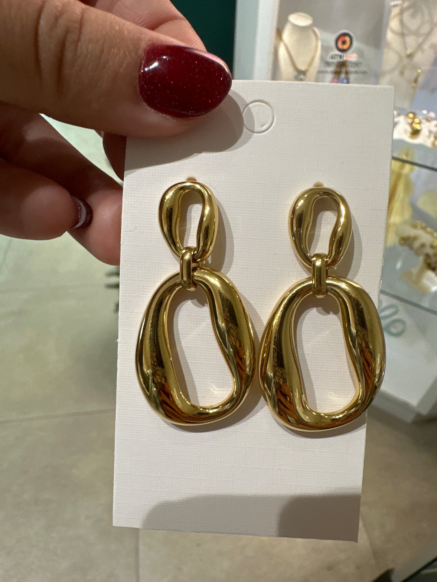 POS 144 Gold Earrings