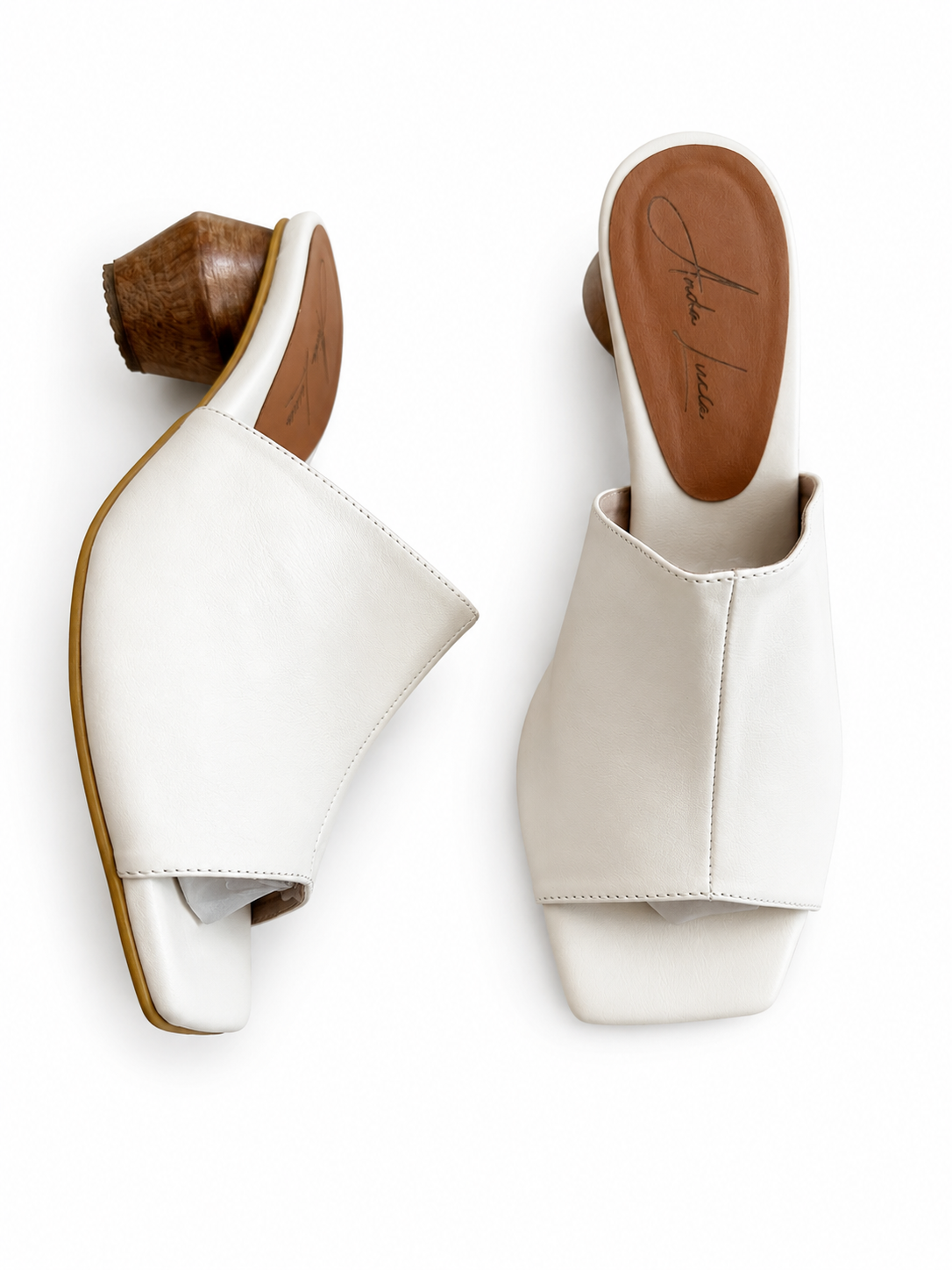 Bone White Sandals