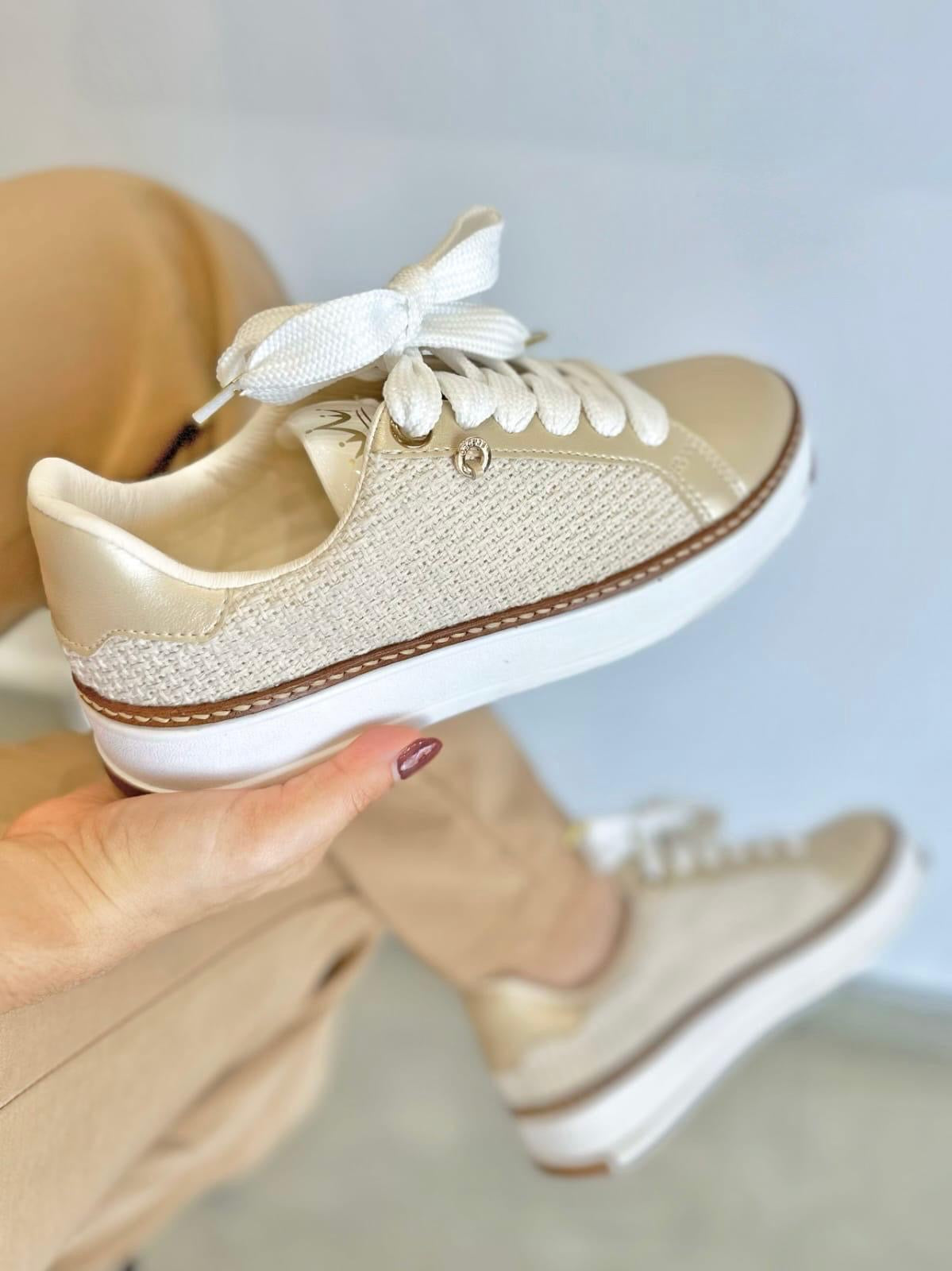 Nude & Gold Sneaker