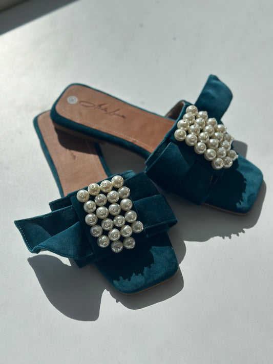 Teal Adriana’s Sandals