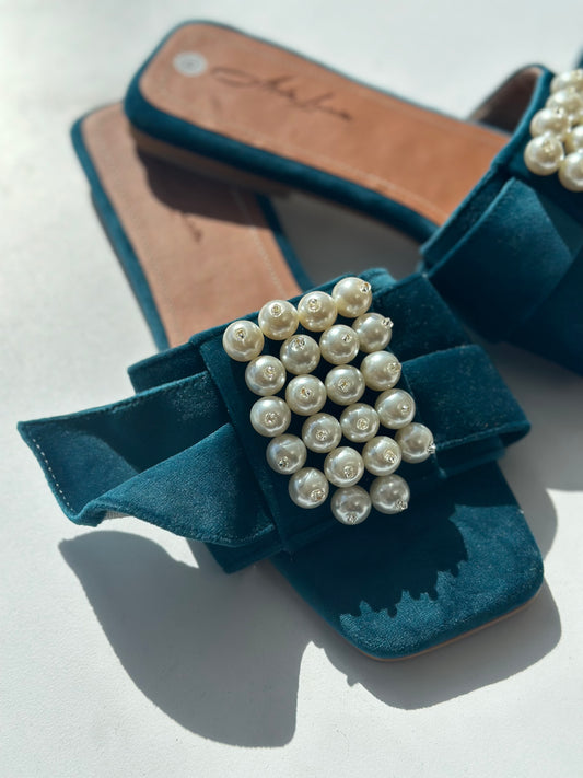 Teal Adriana’s Sandals