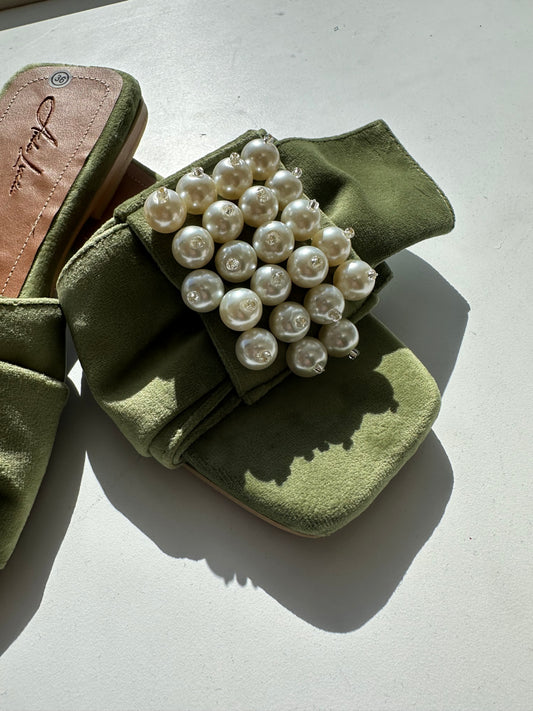 Green Adriana’s Sandals