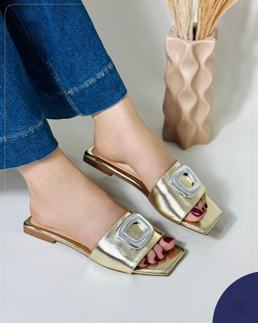 Gold & Silver Sandals