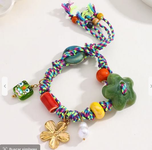POS 193 Pulseras hilo colores